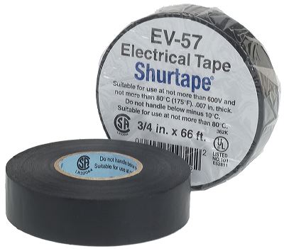 Shurtape EV 057 3/4 x 66' Violet General Purpose Grade Electrical Tape